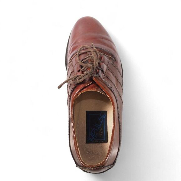 Impulse by Steeple Gate Leather Derby Oxfords Men\'s 7.5‎ Women\'s 9 Brown Italy main image 6